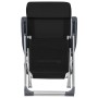Sillas de camping plegables reposapiés 2 uds textilene negro de vidaXL, Sillas de jardín - Ref: Foro24-360146, Precio: 179,00...