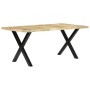 Mesa de comedor de madera maciza de mango 180x90x76 cm de vidaXL, Mesas de cocina y de comedor - Ref: Foro24-283780, Precio: ...