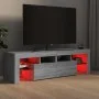 Mueble de TV con luces LED gris Sonoma 140x36,5x40 cm de vidaXL, Muebles TV - Ref: Foro24-822642, Precio: 102,54 €, Descuento: %