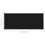 Toldo lateral retráctil de jardín negro 180x500 cm de vidaXL, Sombrillas - Ref: Foro24-313405, Precio: 94,28 €, Descuento: %