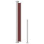 Toldo lateral retráctil para patio marrón 180x500 cm de vidaXL, Sombrillas - Ref: Foro24-313408, Precio: 104,52 €, Descuento: %