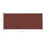 Toldo lateral retráctil para patio marrón 180x500 cm de vidaXL, Sombrillas - Ref: Foro24-313408, Precio: 102,92 €, Descuento: %