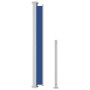 Toldo lateral retráctil de jardín azul 180x500 cm de vidaXL, Sombrillas - Ref: Foro24-313409, Precio: 94,55 €, Descuento: %