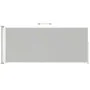 Toldo lateral retráctil para patio crema 200x500 cm de vidaXL, Sombrillas - Ref: Foro24-313418, Precio: 97,68 €, Descuento: %