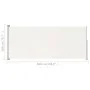 Toldo lateral retráctil para patio crema 200x500 cm de vidaXL, Sombrillas - Ref: Foro24-313418, Precio: 97,68 €, Descuento: %