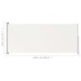Toldo lateral retráctil para patio crema 200x500 cm de vidaXL, Sombrillas - Ref: Foro24-313418, Precio: 98,99 €, Descuento: %