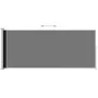 Toldo lateral retráctil para patio negro 220x500 cm de vidaXL, Sombrillas - Ref: Foro24-313429, Precio: 102,33 €, Descuento: %