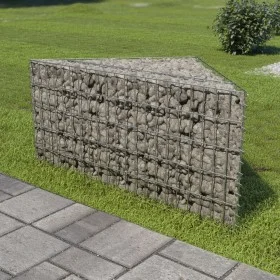 Galvanized steel gabion bed 75x75x50 cm by vidaXL, Pots and planters - Ref: Foro24-143602, Price: 40,64 €, Discount: %