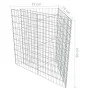 Arriate de gaviones de acero galvanizado 75x75x50 cm de vidaXL, Maceteros y jardineras - Ref: Foro24-143602, Precio: 40,64 €,...