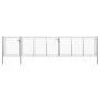 Silbernes Gartentor aus Stahl, 500 x 75 cm von vidaXL, Gartentore - Ref: Foro24-144352, Preis: 368,92 €, Rabatt: %