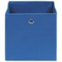 Cajas de almacenaje 4 uds tela 32x32x32 cm azul de vidaXL, Cestas para almacenaje - Ref: Foro24-288337, Precio: 24,44 €, Desc...