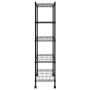 Estante almacenaje 5 niveles y ruedas 75x35x155 cm negro 250 kg de vidaXL, Estanterías industriales - Ref: Foro24-324630, Pre...