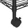 Estante almacenaje 5 niveles y ruedas 75x35x155 cm negro 250 kg de vidaXL, Estanterías industriales - Ref: Foro24-324630, Pre...