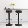 Taburetes de cocina 2 unidades terciopelo negro de vidaXL, Taburetes de cocina - Ref: Foro24-332992, Precio: 113,70 €, Descue...