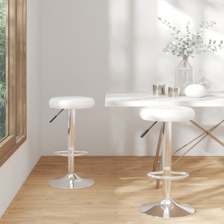 Taburetes de cocina 2 unidades cuero sintético blanco de vidaXL, Taburetes de cocina - Ref: Foro24-333097, Precio: 102,72 €, ...