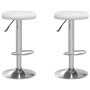 Taburetes de cocina 2 unidades cuero sintético blanco de vidaXL, Taburetes de cocina - Ref: Foro24-333097, Precio: 102,72 €, ...