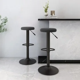 Taburetes de cocina 2 unidades terciopelo negro de vidaXL, Taburetes de cocina - Ref: Foro24-333140, Precio: 93,81 €, Descuen...