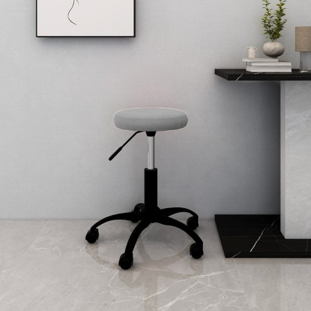Silla de oficina giratoria de terciopelo gris claro de vidaXL, Sillas de oficina - Ref: Foro24-333174, Precio: 52,68 €, Descu...
