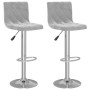 Taburetes de cocina 2 unidades terciopelo gris claro de vidaXL, Taburetes de cocina - Ref: Foro24-333687, Precio: 119,39 €, D...