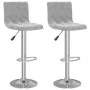 Taburetes de cocina 2 unidades terciopelo gris claro de vidaXL, Taburetes de cocina - Ref: Foro24-333687, Precio: 117,96 €, D...