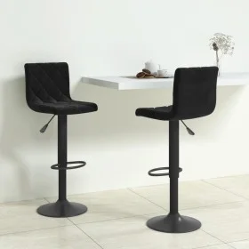 Küchenhocker 2 Einheiten aus schwarzem Samt von vidaXL, Küchenhocker - Ref: Foro24-333728, Preis: 139,38 €, Rabatt: %