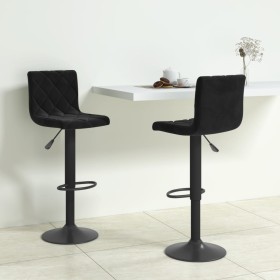 Taburetes de cocina 2 unidades terciopelo negro de vidaXL, Taburetes de cocina - Ref: Foro24-333728, Precio: 142,28 €, Descue...