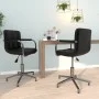 Swivel dining chairs 2 units black synthetic leather by vidaXL, dining chairs - Ref: Foro24-334760, Price: 149,92 €, Discount: %