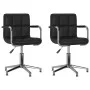 Swivel dining chairs 2 units black synthetic leather by vidaXL, dining chairs - Ref: Foro24-334760, Price: 149,92 €, Discount: %