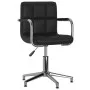 Swivel dining chairs 2 units black synthetic leather by vidaXL, dining chairs - Ref: Foro24-334760, Price: 149,92 €, Discount: %