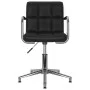 Swivel dining chairs 2 units black synthetic leather by vidaXL, dining chairs - Ref: Foro24-334760, Price: 149,92 €, Discount: %