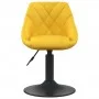 Taburete de cocina de terciopelo amarillo mostaza de vidaXL, Taburetes de cocina - Ref: Foro24-335323, Precio: 78,48 €, Descu...