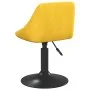 Taburete de cocina de terciopelo amarillo mostaza de vidaXL, Taburetes de cocina - Ref: Foro24-335323, Precio: 78,48 €, Descu...