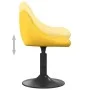 Taburete de cocina de terciopelo amarillo mostaza de vidaXL, Taburetes de cocina - Ref: Foro24-335323, Precio: 78,48 €, Descu...