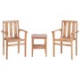 Juego de mesa y sillas de jardín 3 piezas madera de teca maciza de vidaXL, Conjuntos de jardín - Ref: Foro24-44736, Precio: 2...