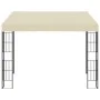 Cenador con montaje en la pared tela color crema 3x3 m de vidaXL, Carpas y cenadores - Ref: Foro24-47987, Precio: 214,94 €, D...