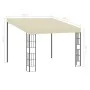 Cenador con montaje en la pared tela color crema 3x3 m de vidaXL, Carpas y cenadores - Ref: Foro24-47987, Precio: 214,94 €, D...