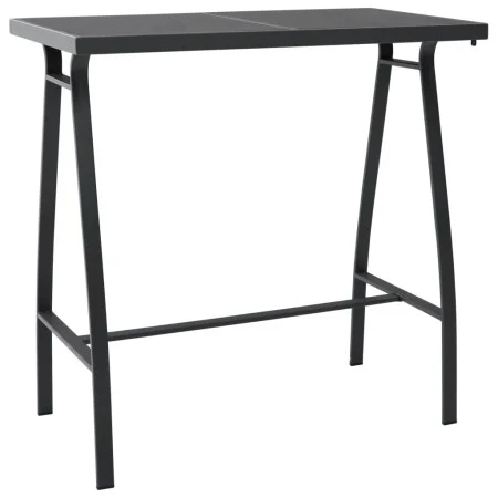 Mesa alta de jardín vidrio templado negro 110x60x110 cm de vidaXL, Mesas de jardín - Ref: Foro24-48121, Precio: 146,86 €, Des...