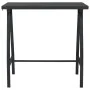 Mesa alta de jardín vidrio templado negro 110x60x110 cm de vidaXL, Mesas de jardín - Ref: Foro24-48121, Precio: 146,86 €, Des...