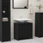 Armario de baño madera contrachapada negro 60x33x61 cm de vidaXL, Muebles de baño - Ref: Foro24-802643, Precio: 60,08 €, Desc...