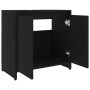 Armario de baño madera contrachapada negro 60x33x61 cm de vidaXL, Muebles de baño - Ref: Foro24-802643, Precio: 60,08 €, Desc...