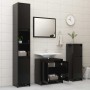 Armario de baño madera contrachapada negro 60x33x61 cm de vidaXL, Muebles de baño - Ref: Foro24-802643, Precio: 60,08 €, Desc...