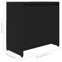 Armario de baño madera contrachapada negro 60x33x61 cm de vidaXL, Muebles de baño - Ref: Foro24-802643, Precio: 60,08 €, Desc...