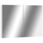 Armario de baño con espejo MDF blanco 80x15x60 cm de vidaXL, Tocadores de baño - Ref: Foro24-325186, Precio: 136,52 €, Descue...