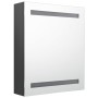 Armario de baño con espejo y LED gris 50x14x60 cm de vidaXL, Tocadores de baño - Ref: Foro24-326482, Precio: 99,11 €, Descuen...
