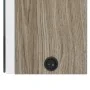 Armario de baño con espejo LED blanco y roble 89x14x62 cm de vidaXL, Tocadores de baño - Ref: Foro24-326530, Precio: 174,22 €...