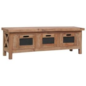 Mueble de TV con 3 cajones madera maciza de caoba 120x30x40 cm de vidaXL, Muebles TV - Ref: Foro24-283913, Precio: 214,78 €, ...