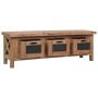 Mueble de TV con 3 cajones madera maciza de caoba 120x30x40 cm de vidaXL, Muebles TV - Ref: Foro24-283913, Precio: 214,78 €, ...