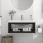 Estructura de baño con lavabo incorporado hierro negro de vidaXL, Tocadores de baño - Ref: Foro24-3101384, Precio: 211,06 €, ...