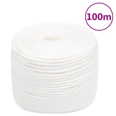 Cuerda de barco polipropileno blanco intenso 6 mm 100 m de vidaXL, Sogas y cuerdas metálicas - Ref: Foro24-152551, Precio: 23...