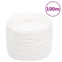 Cuerda de barco polipropileno blanco intenso 6 mm 100 m de vidaXL, Sogas y cuerdas metálicas - Ref: Foro24-152551, Precio: 23...